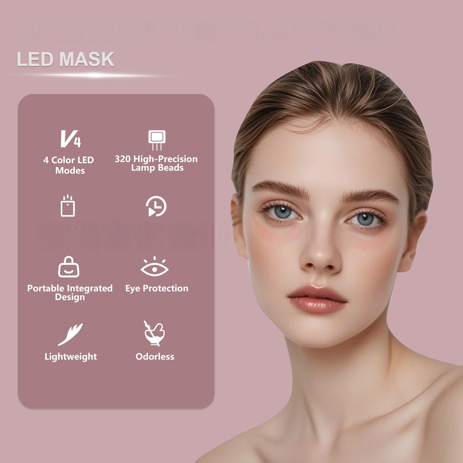 3D Silicone Red Light Therapy Face Mask (9D) - 2