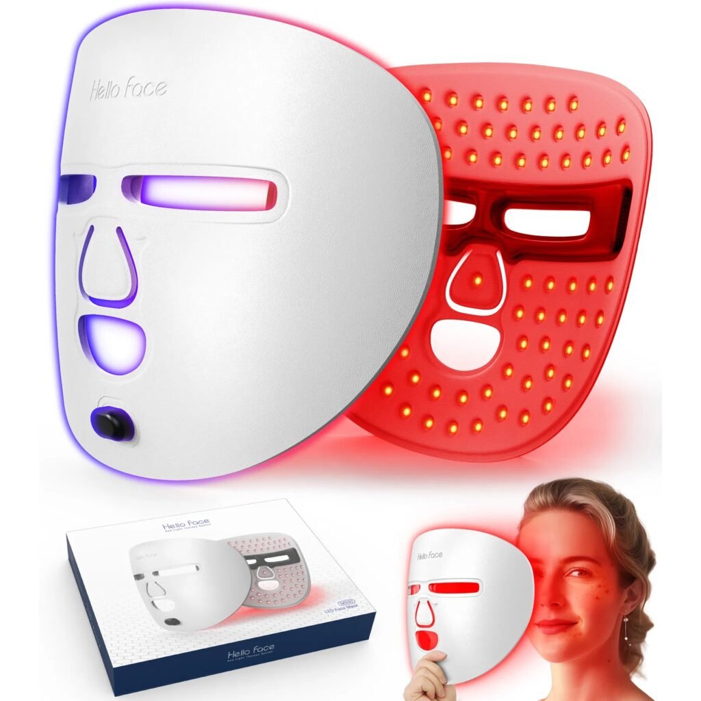 LED Red Light Therapy Face Mask – 3 Modes, 336 LEDs