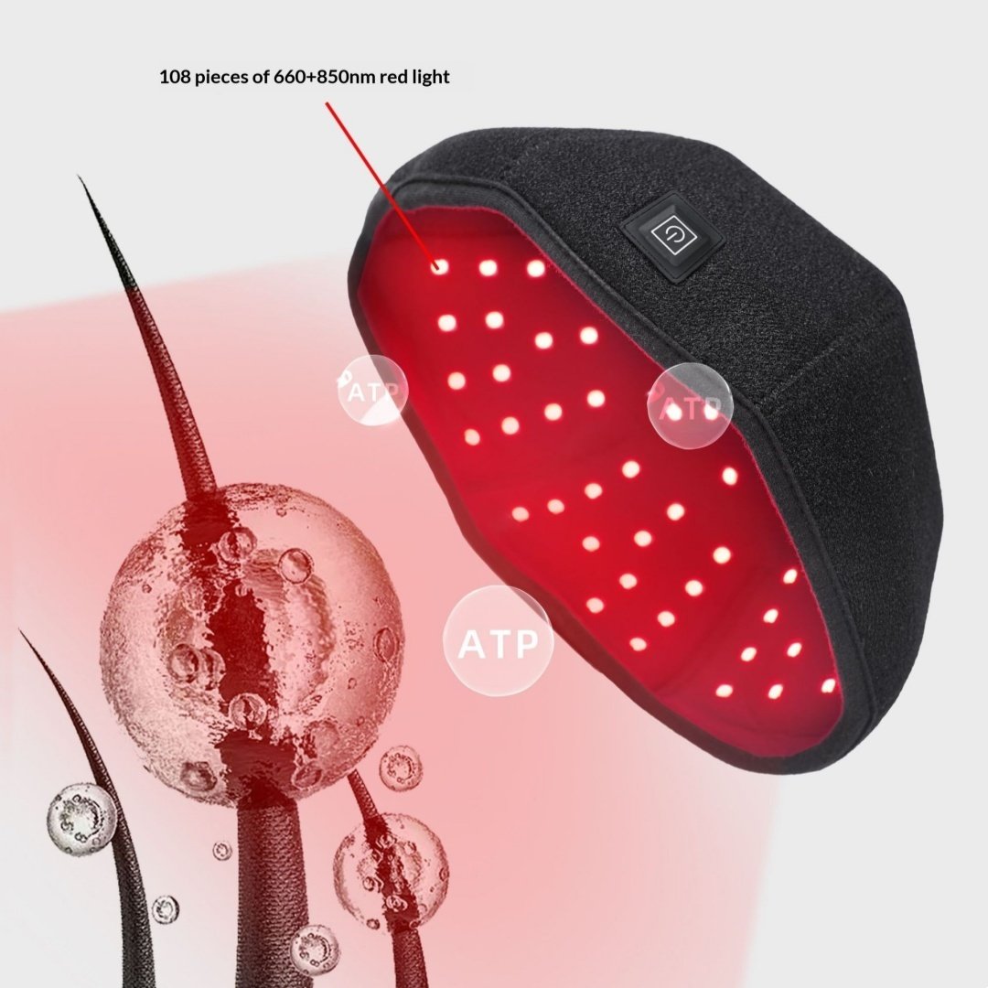 Red Light Hair Growth Therapy Cap - 108 LEDs